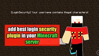 how to add best login security plugin in aternos server  sp live gamer [upl. by Rech]