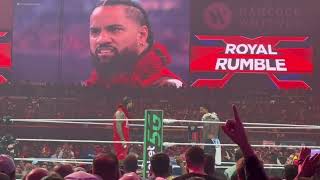 2024 WWE Men’s Royal Rumble entrances  ending  live crowd reaction [upl. by Bullivant]