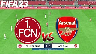 FIFA 23  1 FC Nurnberg vs Arsenal  Club Friendly 202324  Full Gameplay [upl. by Liartnod]