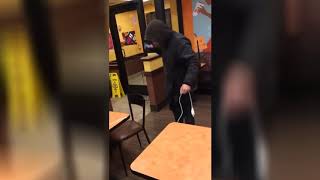 Dunkin Donuts employee pour water on sleeping homeless man [upl. by Eizus12]