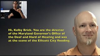 Interview with Kelby Brick Ellicott City Flooding [upl. by Nidnal]