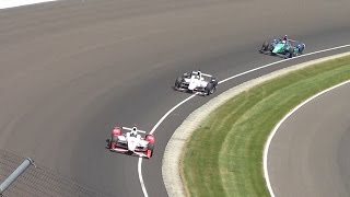 2015 Indianapolis 500 Finish From the Stands Montoya vs Power PURE HD SOUND [upl. by Erasmus]