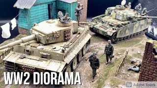 Build WW2 diorama 135 Eastern Front makediorama Tigertank [upl. by Nrubua952]