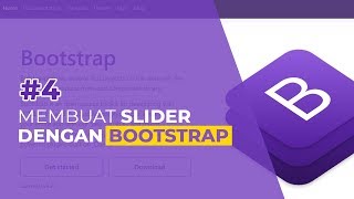 Tutorial Bootstrap 4 Membuat CAROUSEL atau SLIDER pada Bootstrap [upl. by Kcajyllib]