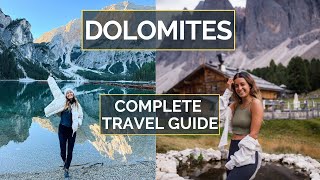 How to Plan a Trip to the Italian Dolomites  DOLOMITES TRAVEL GUIDE [upl. by Normalie]