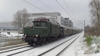 E 94 quotKrokodilquot mit Classic Courier Sonderzug und Pfiff nach Konstanz [upl. by Kroll271]