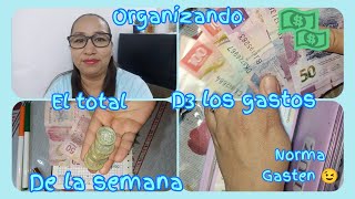 ✅ ORGANIZACION DEL TOTAL DE LOS GASTOS💲 DE LA SEMANA 05 A 11 Febrero RELLENO DE SOBRES 😉 [upl. by Esdras]