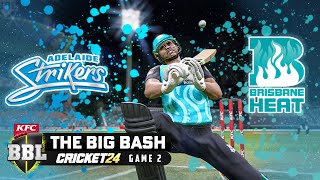 BBL13  Adelaide Strikers v Brisbane Heat  Match 2  Cricket 24 [upl. by Weksler]