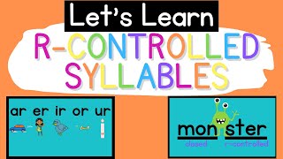 Rcontrolled Syllables Syllable Types [upl. by Angelis]