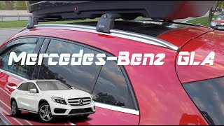 Montage Dachtrager mit integrierter dachreling MercedesBenz GLA [upl. by Dhiman982]