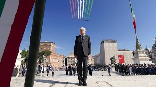 Mattarella allAltare della Patria  Festa della Repubblica [upl. by Aneras583]