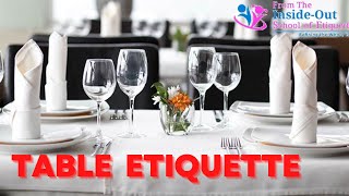 Table Etiquette and Protocol  Dining Etiquette  How to Use Fork and Knife  Cutlery Etiquette [upl. by Tnomal841]