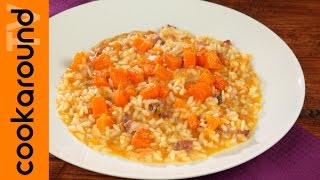 Risotto alla zucca  Riso pancetta e zucca [upl. by Eirrahs]