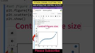 PYTHON ADD INTERACTIVE CONTROL IN JUPYTER NOTEBOOK ZOOM PLOT SIZE DOWNLOAD PLOT pythontricks [upl. by Keever]