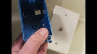 Coax Outlet Installation  How To [upl. by Yrian522]