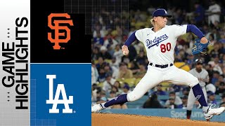 Giants vs Dodgers Game Highlights 92123  MLB Highlights [upl. by Atinuahs]