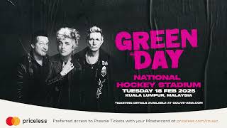 Mastercard Presale Green Day Live in Kuala Lumpur [upl. by Manolo]