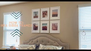 HOW TO Hanging IKEA Ribba Picture Frames [upl. by Llerrat]