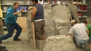 wwwfauxrocktrainingcom 8886840086 3 Day showing on building with fake rocks  video 109 [upl. by Dinny630]