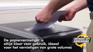 Fellowes® Powershred® 325Ci CrossCut Shredder Demo  Dutch [upl. by Silsby]