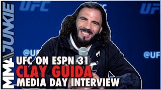 Clay Guida to make 41yearold Leonardo Santos feel his age  UFCVegas44 media day [upl. by Xuaegram576]