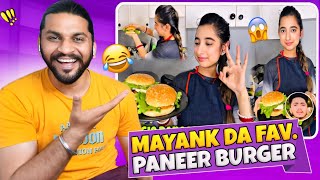 Angel Ne Bnaya Paneer BurgerðŸ˜‚ [upl. by Nitsid207]