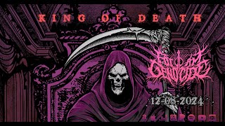 For I Am Genocide  King Of Death OFFICIAL LYRIC VIDEO Deathmetal deathmetalchannel metal [upl. by Libbi412]