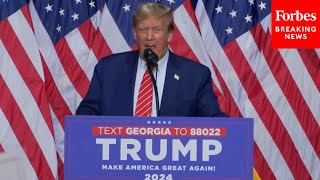 BREAKING NEWS Trump Does Mocking Stuttering Impression Of Biden In Attack On SOTU At Georgia Rally [upl. by Alisander81]