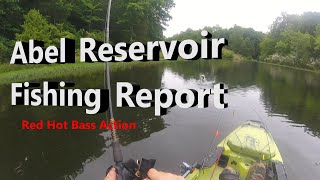 Abel Reservoir Fishing Report  Red Hot Bass Action [upl. by Laurin]