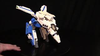 Macross Robotech VF1A Max Type Variable Veritech Fighter MOC by BWTMT Brickworks [upl. by Armallas]