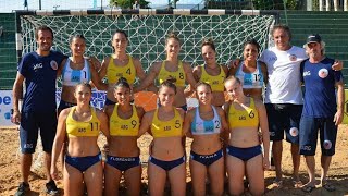 Panamericano beach handball Asunción 2014 Argentina 2 Paraguay 0 primer set [upl. by Htaeh]