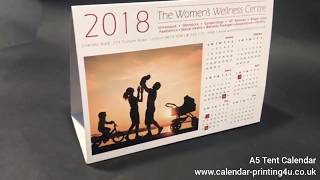 A5 Tent Calendar for year 2019 [upl. by Calendra]