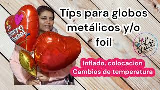 tips para globos foil o metálicos inflado y poner en porta globo [upl. by Hera]