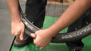 How to mount tubular tires Part 3 w Mark Purdy  CyclingReportercom [upl. by Kevan322]