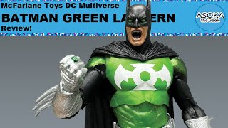 McFarlane Toys DC Multiverse Review Batman as Green Lantern Asoka The Geek [upl. by Rimma]