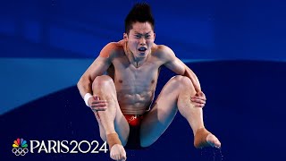 Chinas excellence on display in mens 3m springboard semifinal  Paris Olympics  NBC Sports [upl. by Atiuqihs652]