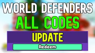 New WORLD DEFENDERS Codes  Roblox WORLD DEFENDERS Codes January 2024 [upl. by Cathe]