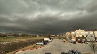 March 2 2023 Severe Warned Storm with 80 mph winds in Saginaw TX [upl. by Penney]