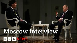 Putin tells Tucker Carlson Russia has no interest in invading Nato countries  BBC News [upl. by Dnarud]