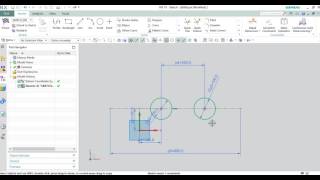 NX11 Horizontal Vertical Alignment in Sketch [upl. by Dennard]