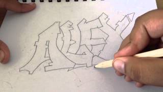 Graffiti namequotALEXquot Speed up [upl. by Aillij]