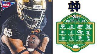 2024 Notre Dame Fighting Irish Football Game Schedule [upl. by Eema972]