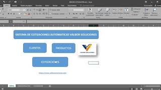 ✅ SISTEMA DE COTIZACIÓN EN EXCEL CON MACROS [upl. by Taran]