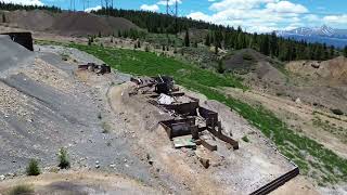 Drone Fly Over Leadville Mining Field [upl. by Sajet]