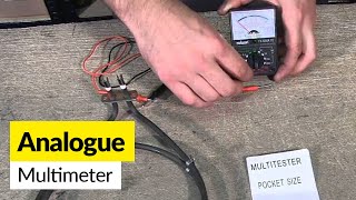 How to use an analogue multimeter Rolson [upl. by Dominique]