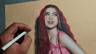 Drawing Realistic BINI MIKHA SpeedDrawing [upl. by Vaish364]