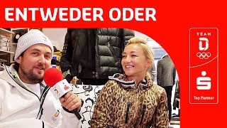 quotFeiern oder Chillenquot🎉 Entwederoder mit Aljona Savchenko  Team Deutschland  PyeongChang [upl. by Neelloj]