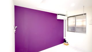 Ep 22 — Micro Apartment with purple wallpaper🏠  1082sqm  1165sqft [upl. by Howlyn]