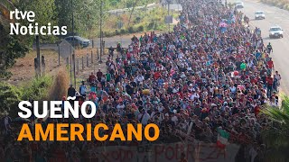 AVANZA hacia EEUU la CARAVANA de MIGRANTES de MÉXICO mientras WASHINGTON PIDE EXPLICACIONES  RTVE [upl. by Neale]