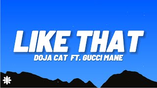 Doja Cat  Like That Lyrics Ft Gucci Mane [upl. by Ahgem]